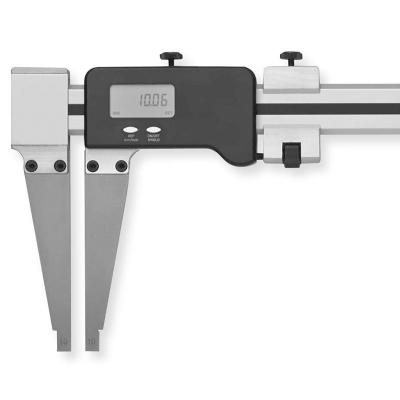 Aluminium Digital Skjutmått 0-500 x 0,01 mm med skänklar av rostfritt stål og skänkellängd 125 mm